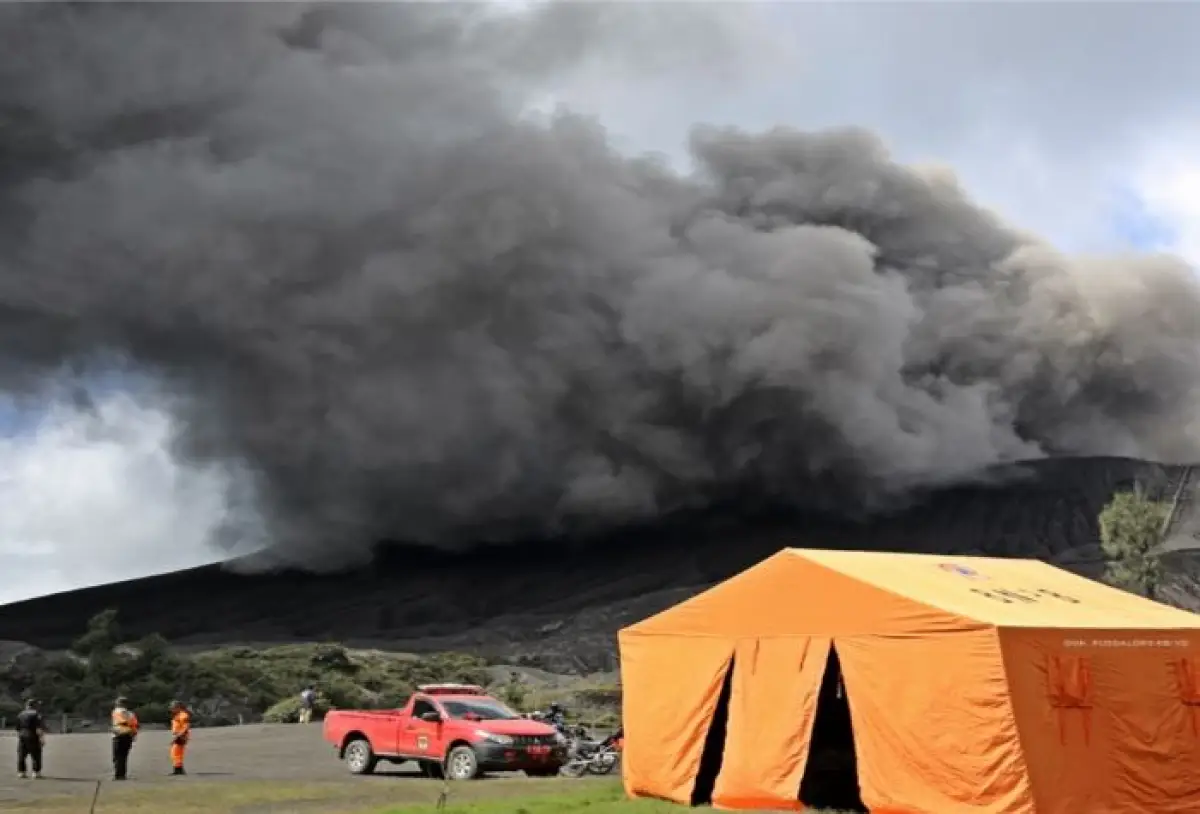Kebakaran gunung Bromo akhirnya padam (Sumber : website BPBD Probolinggo)