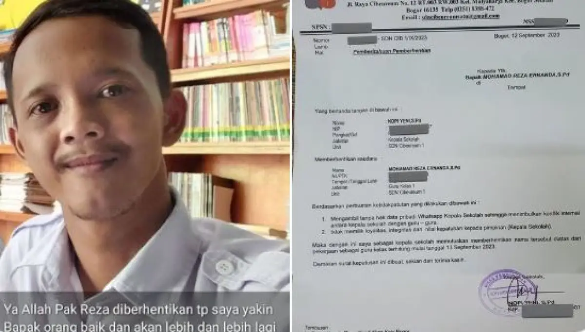 Viral Guru Honorer Favorit Dipecat Usai Laporkan Kepala Sekolah yang Korup, Difitnah Tidak Loyal dan Patuh Pada Pemimpin (Sumber : twitter.com/egoism666)
