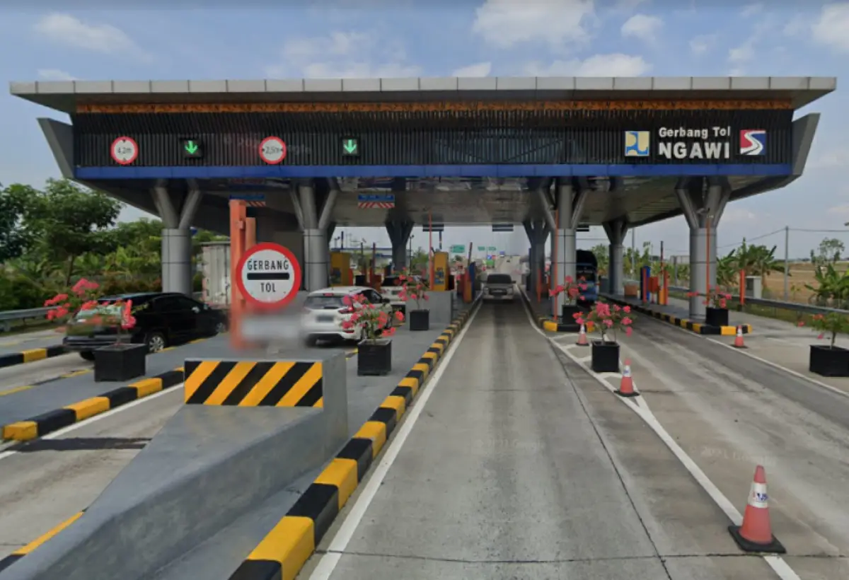 Daftar tarif tol Ngawi-Solo yang akan naik mulai 17 September 2023. (Sumber : Google Maps)