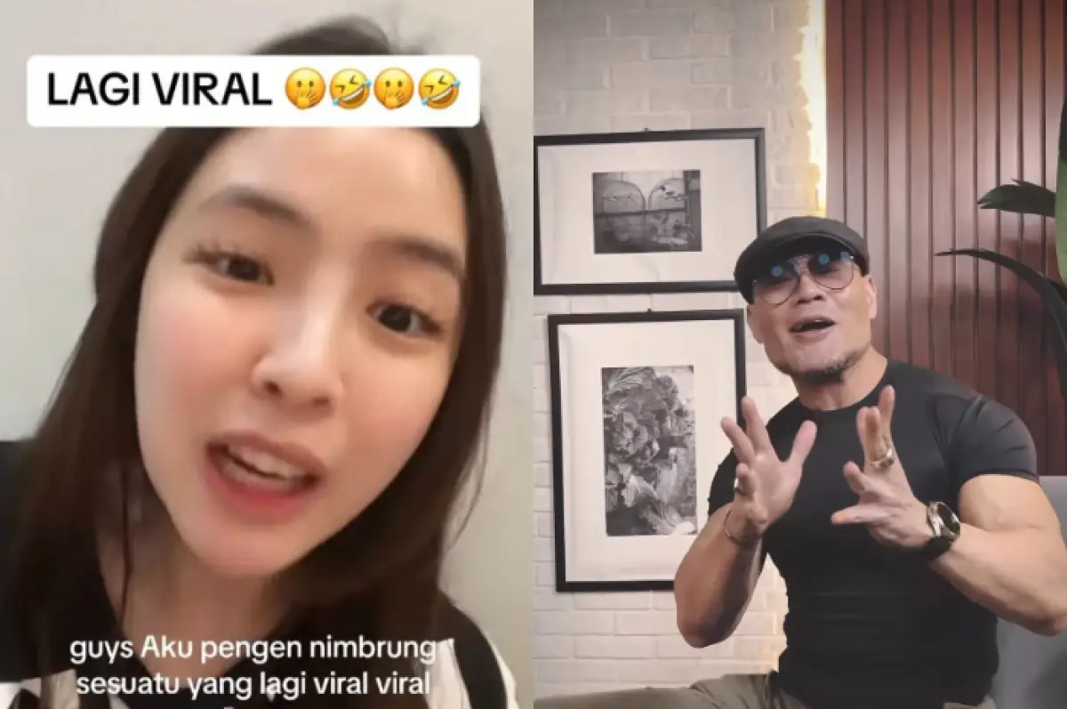 Viral artis jualan sembako jadi sorotan Deddy Corbuzier (Sumber : instagram @mastercorbuzier/ TikTok Cece Michele)