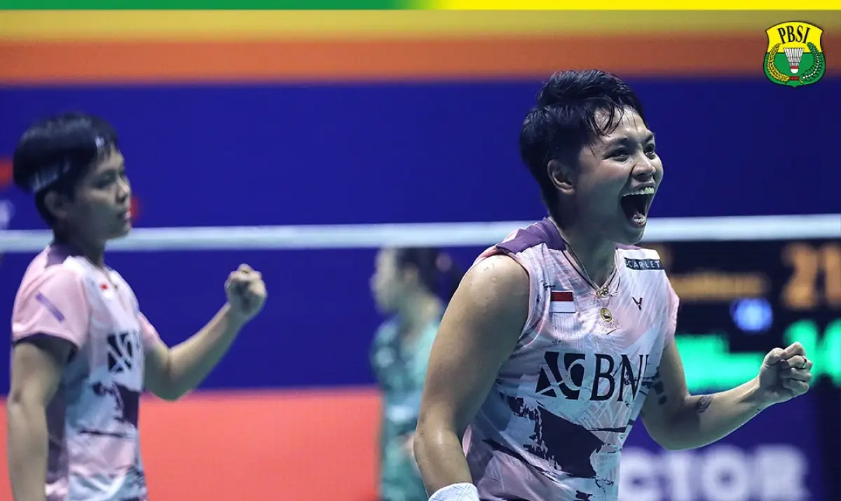 Apriyani Rahayu/Siti Fadia Silva Ramadhanti raih juara Hong Kong Open 2023 setelah kalahkan wakil Malaysia, Minggu 17 September 2023. (Sumber : PBSI)