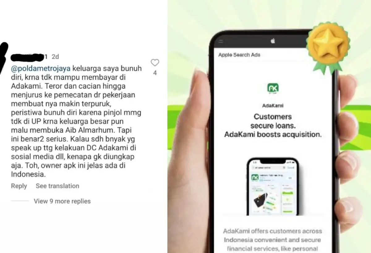 Teror Dept Collector Pinjol Adakami Berujung Nasabah Bunuh Diri, Pengawasan OJK Dipertanyakan (Sumber : Istimewa)