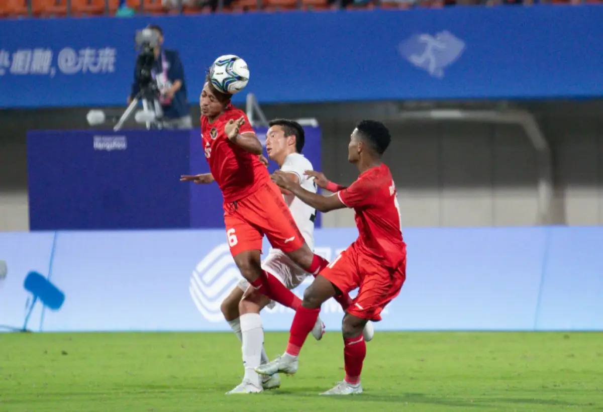 Skor 2-0, Timnas Indonesi U-24 menang lawan Kirgistan di Asian Games 2022. (Sumber : PSSI)