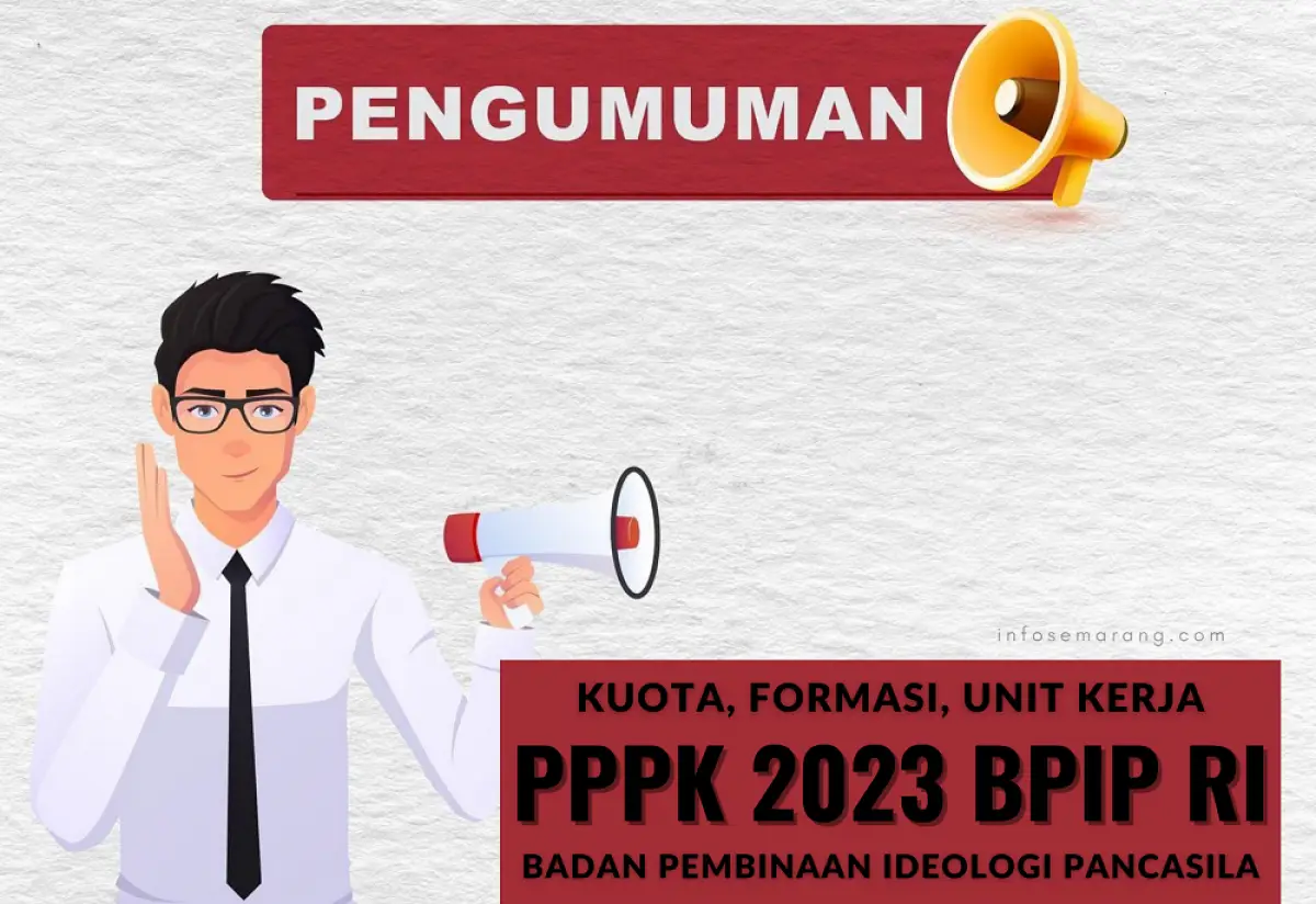 Formasi PPPK 2023 Badan Pembinaan Ideologi Pancasila (BPIP) yang disebut-sebut sepi peminat, gajinya besar. (Sumber : InfoSemarang.com)