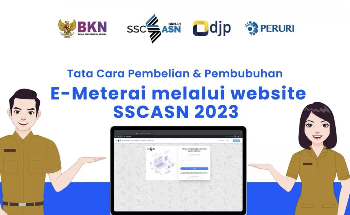 Catat begini cara beli dan pasang E-materai di SSCASN (Sumber : instagram @peruri.digital)