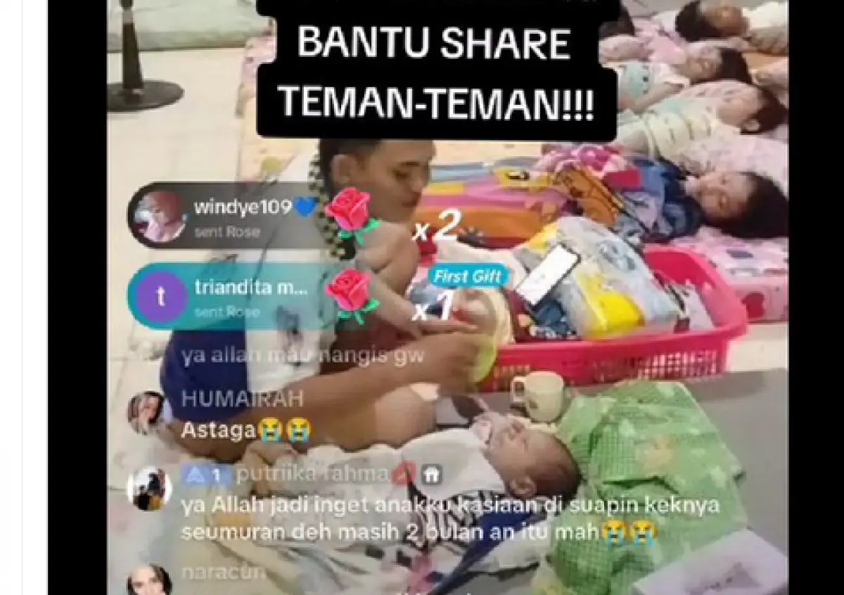 Miris! Jual Kesedihan Lewat Live TikTok, Pengelola Panti Asuhan di Medan Raup Untung Puluhan Juta Per Bulan (Sumber : Twitter/@tanyakanrl)