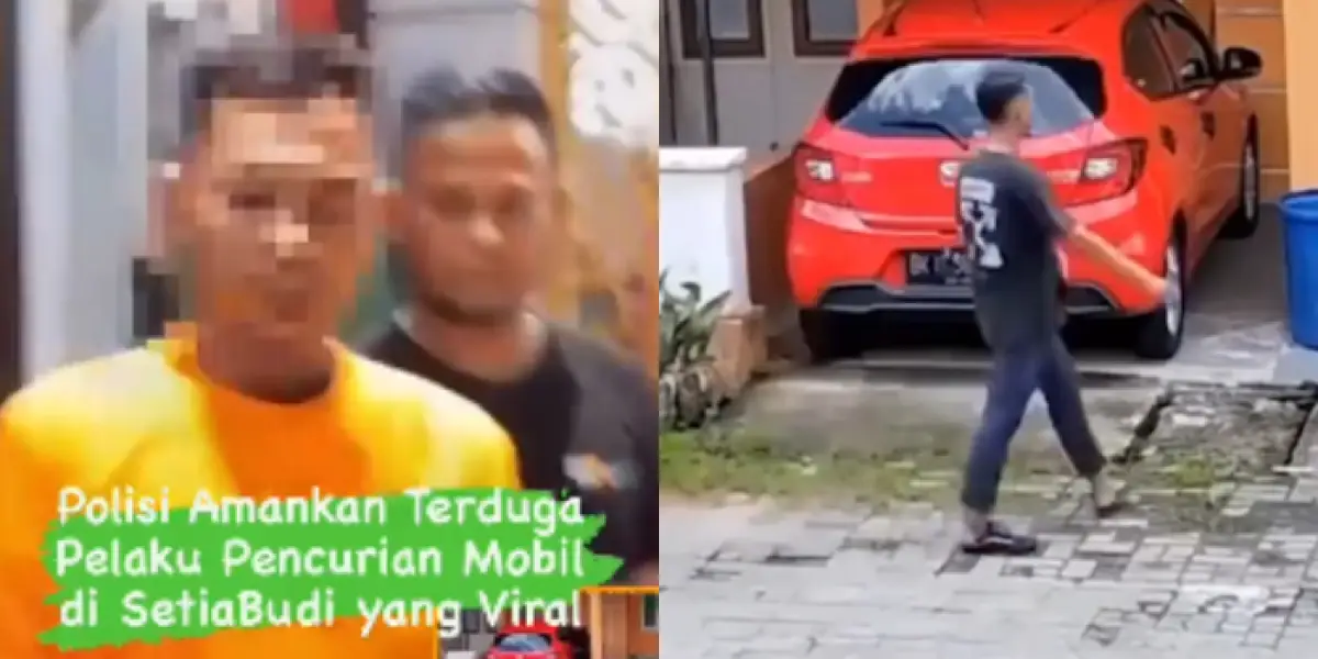 Pelaku Maling Mobil yang Dipanaskan di Garasi Rumah Tertangkap, Polisi: Memang Spesialis Kompleks Perumahan (Sumber : Twitter/@kegblgnunfaedah)