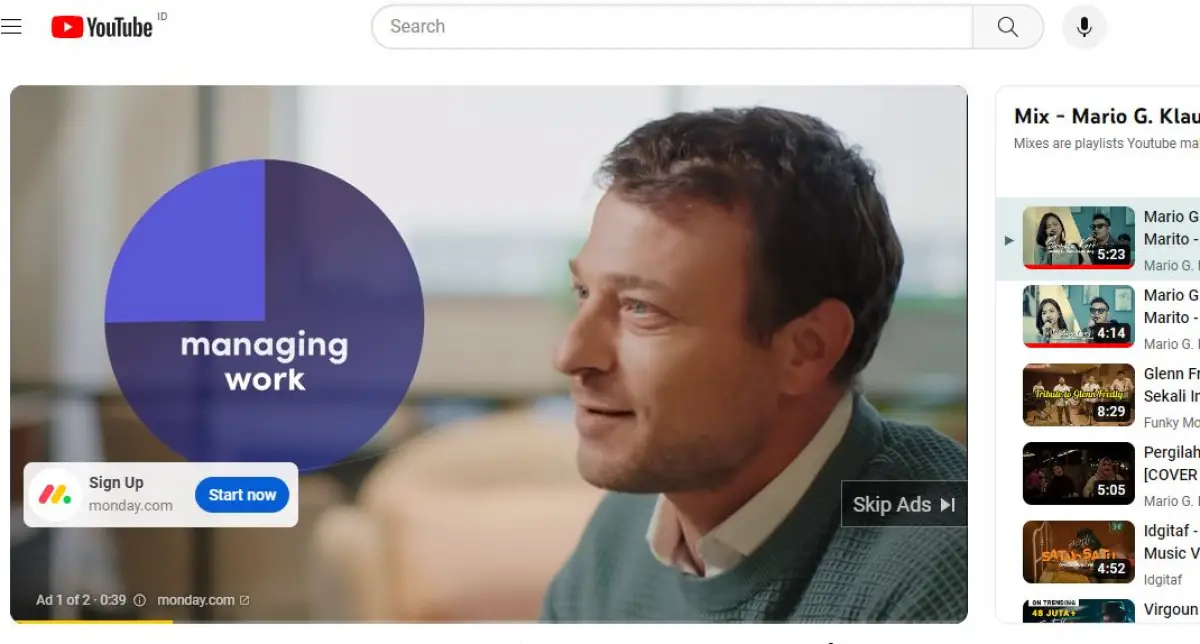 Cara Nonton YouTube Tanpa Iklan, Tidak Perlu Berlangganan (Sumber : Tangkapan Layar YouTube)