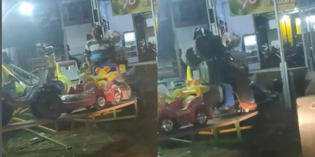 Coba Naik Odong-odong, Pria Lansia Ini Malah 'Kecelakaan', Warganet: Semoga Supirnya Gapapa (Sumber : Instagram/@memomedsos)