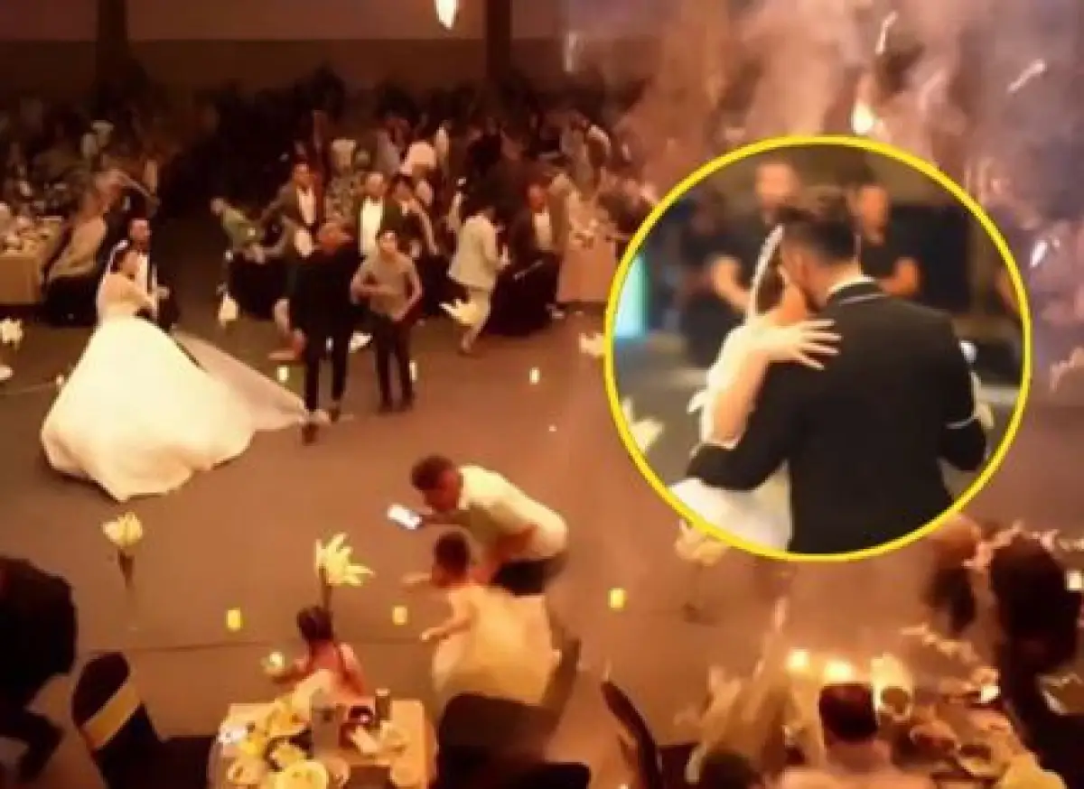 Momen pesta pernikahan maut di Irak yang tewaskan ratusan orang akibat kebakaran yang dipicu dari kembang api (Sumber : Dok. Al Haithem Wedding Hall)