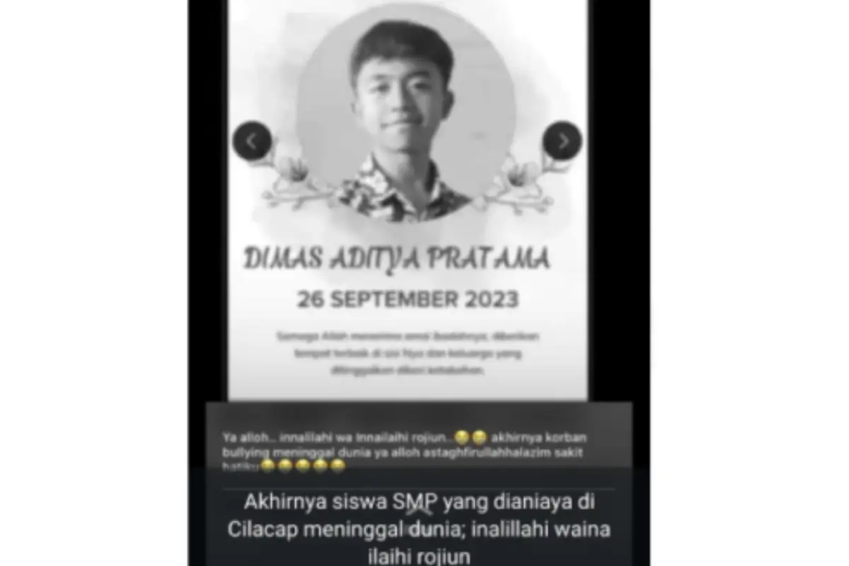Beredar kabar kematian korban bullying siswa SMP di Cilacap yang ternyata hoaks. (Sumber : Antara)