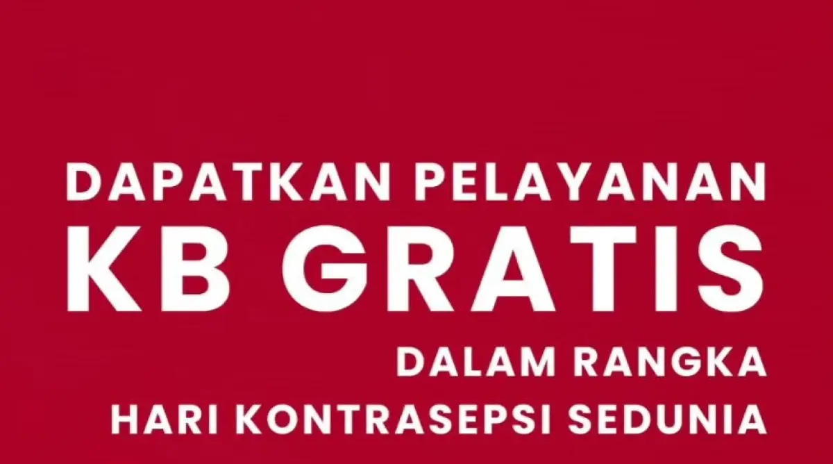 Layanan KB gratis se-Indonesia hingga 4 Oktober 2023. (Sumber : BKKBN)