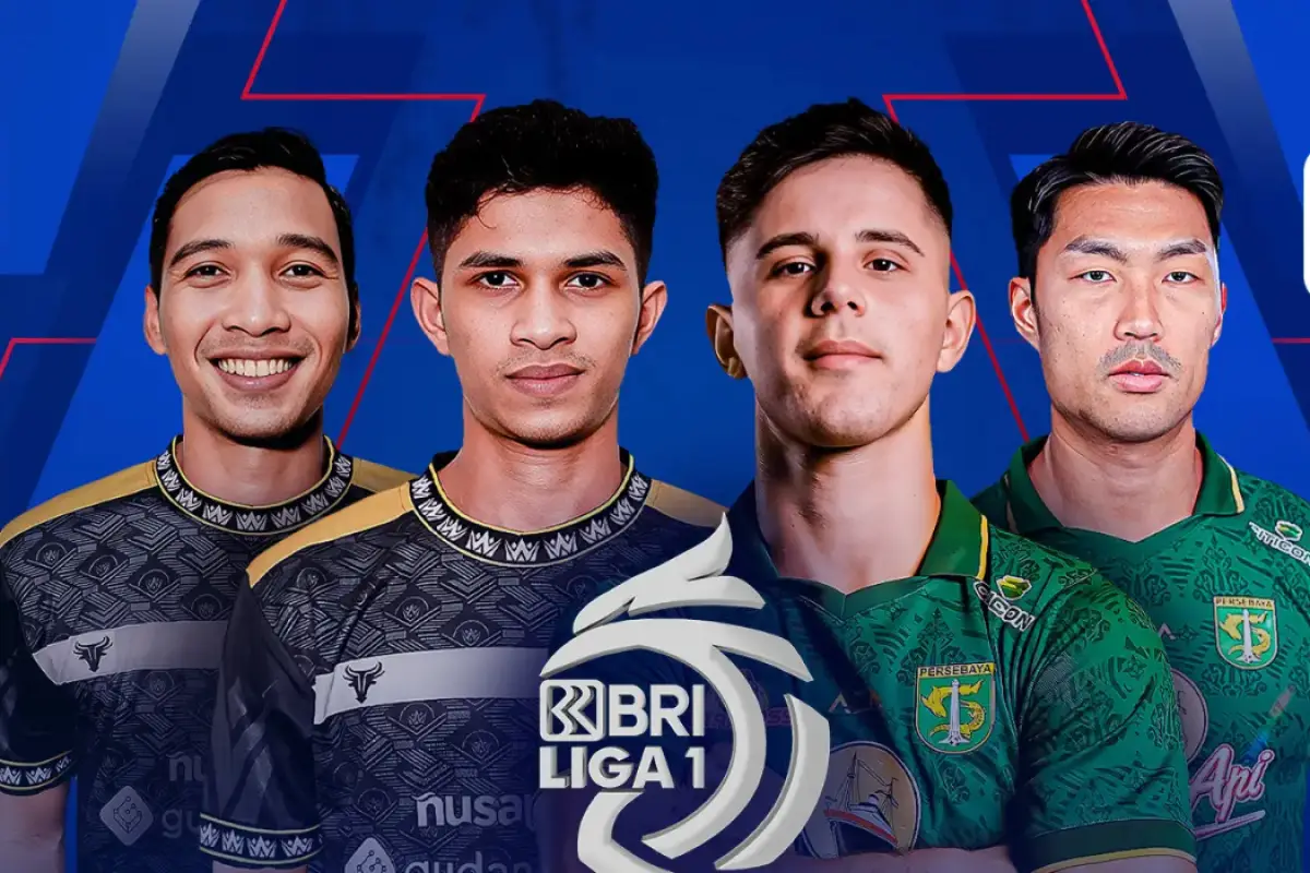 Dewa United FC vs Persebaya Surabaya. (Sumber : vidio.com)