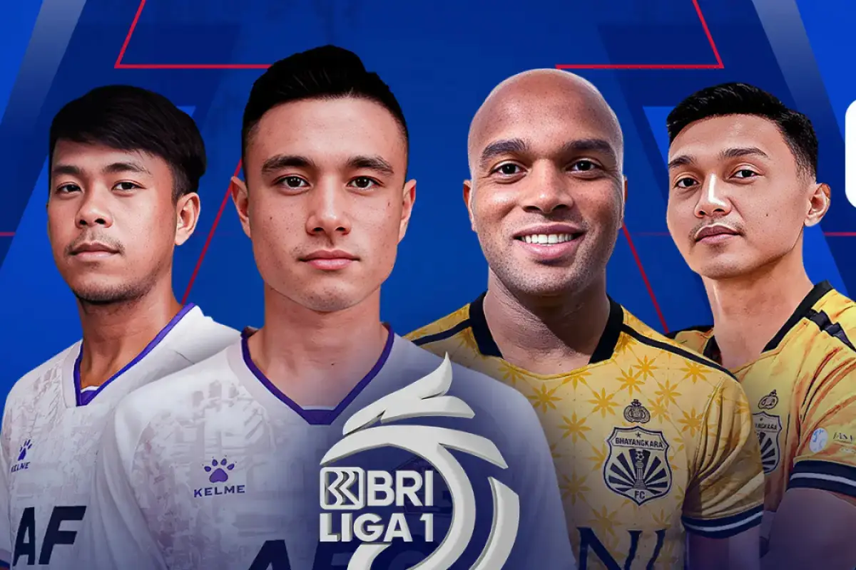 Persik Kediri vs Bhayangkara FC. (Sumber : vidio.com)