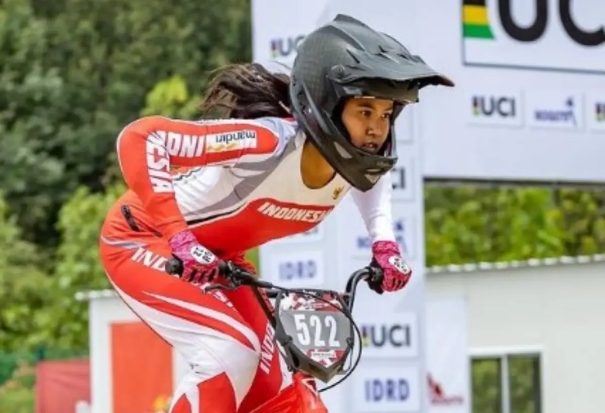 Indonesia Raih Emas Keempat Dari Cabor Cycling BMX Racing di Asian Games 2022 (Sumber : Instagram/amellyanur_sifa)
