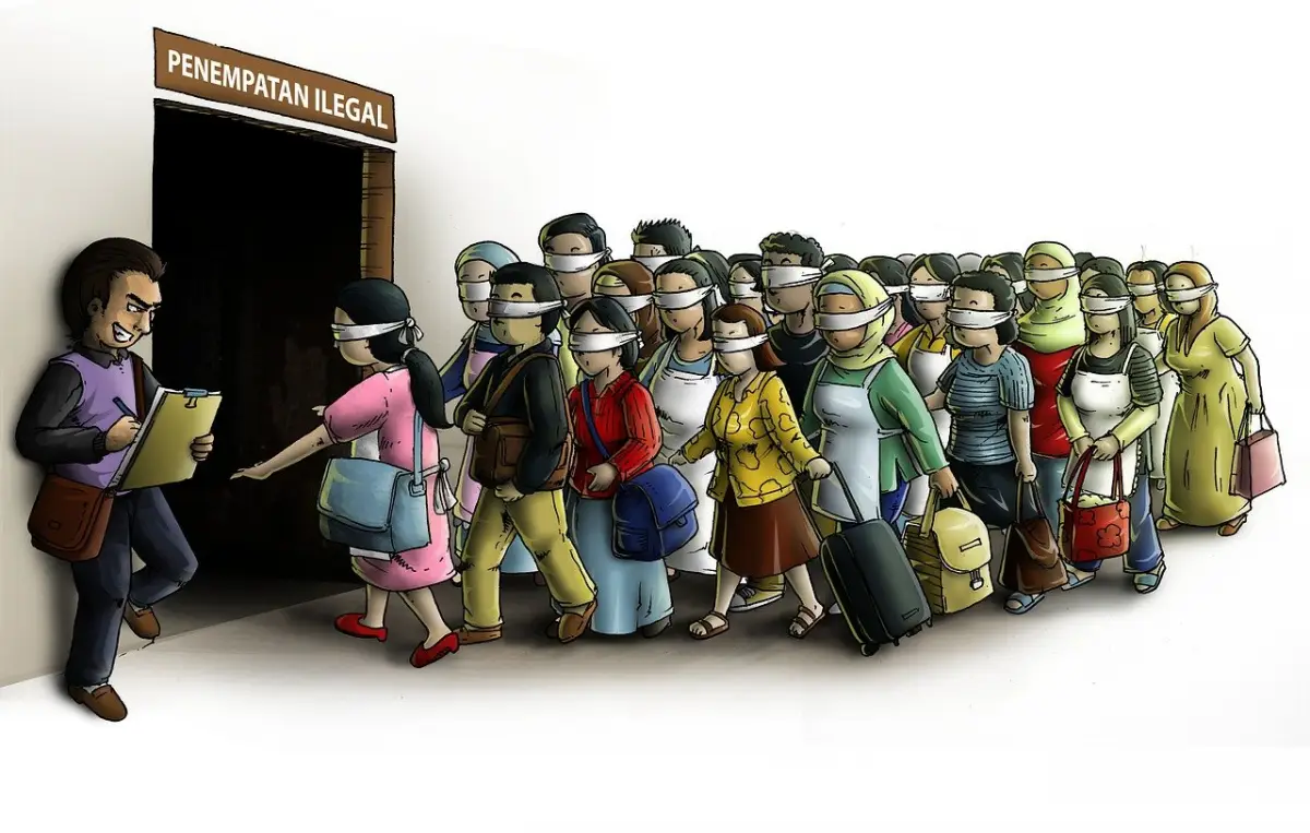 Ilustrasi Pekerja Migran Ilegal. (Pixabay/lamuk_lamuk)