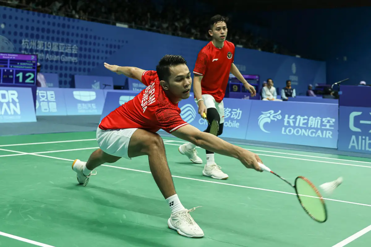 Ganda Putra Indonesia Cetak Sejarah Buruk di Asian Games 2022 (Sumber : PBSI)
