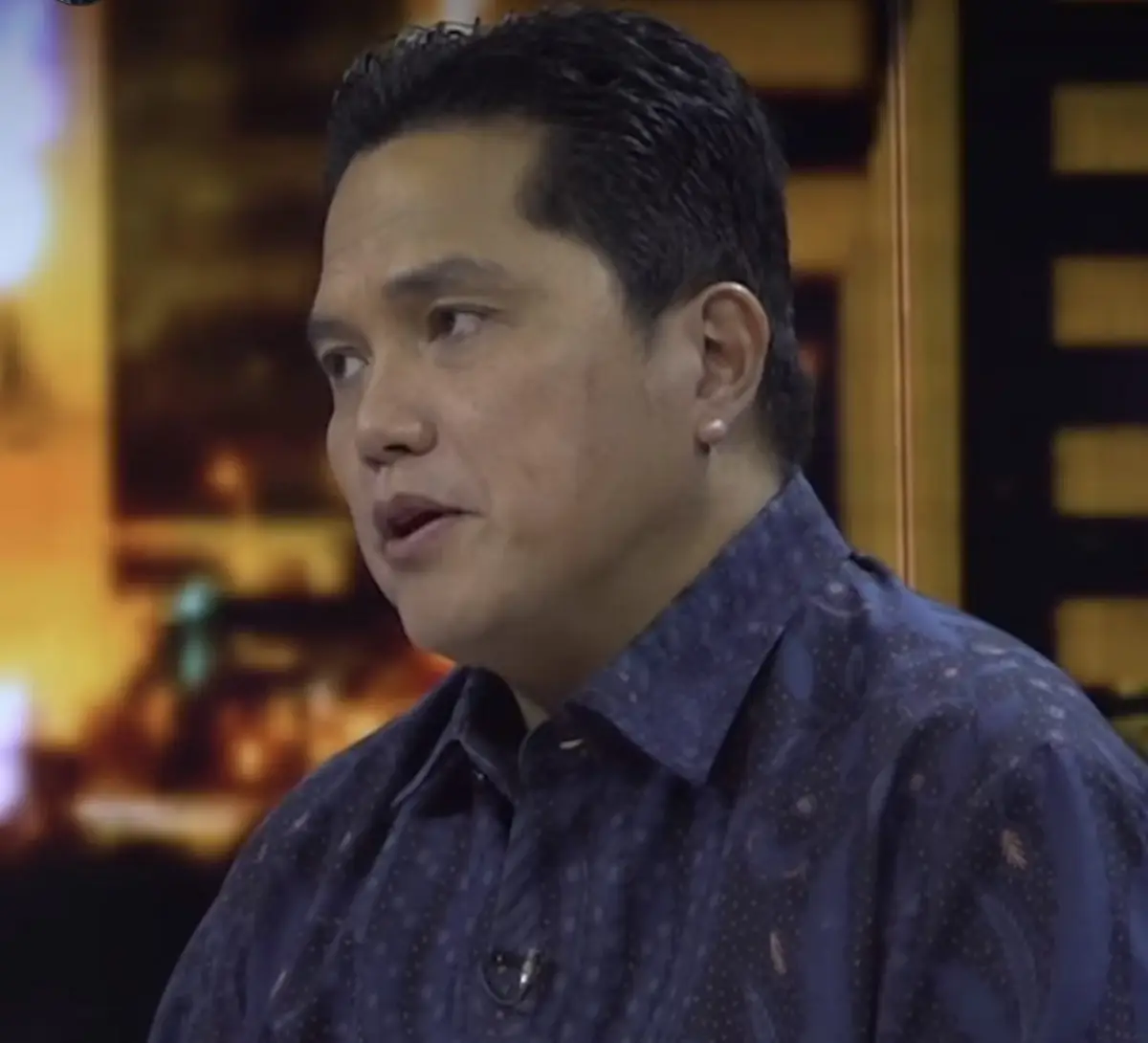 Erick Thohir saat diwawancara adanya dugaan korupsi dana pensiun di BUMN (Sumber : Instagram @erickthohir)