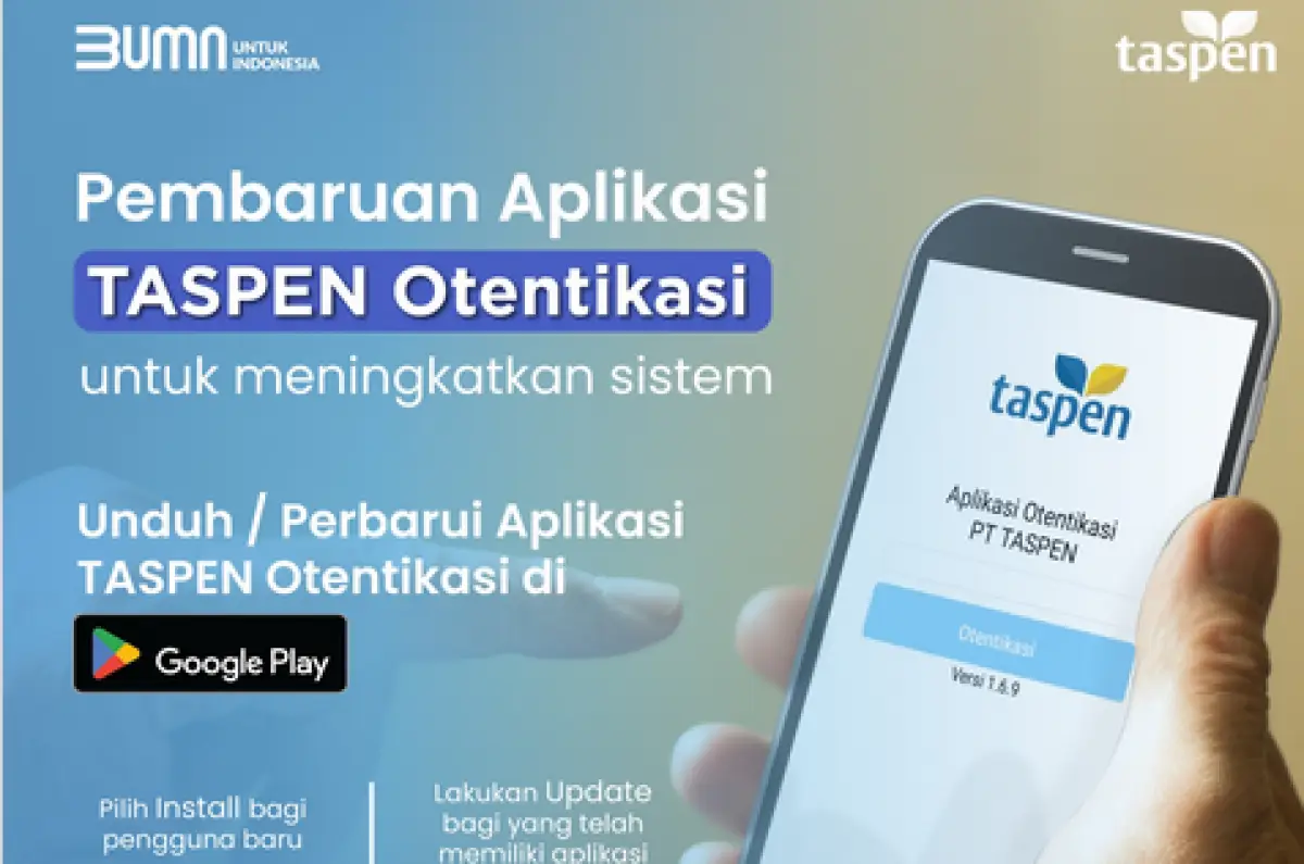 Aplikasi Otentikasi Taspen (Sumber : Instagram/@taspen)