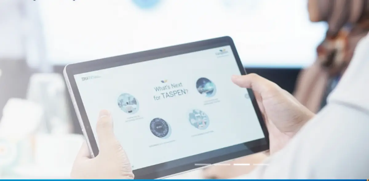 Ilustrasi pensiunan mengakses aplikasi Otentikasi Taspen (Sumber : Website Taspen)