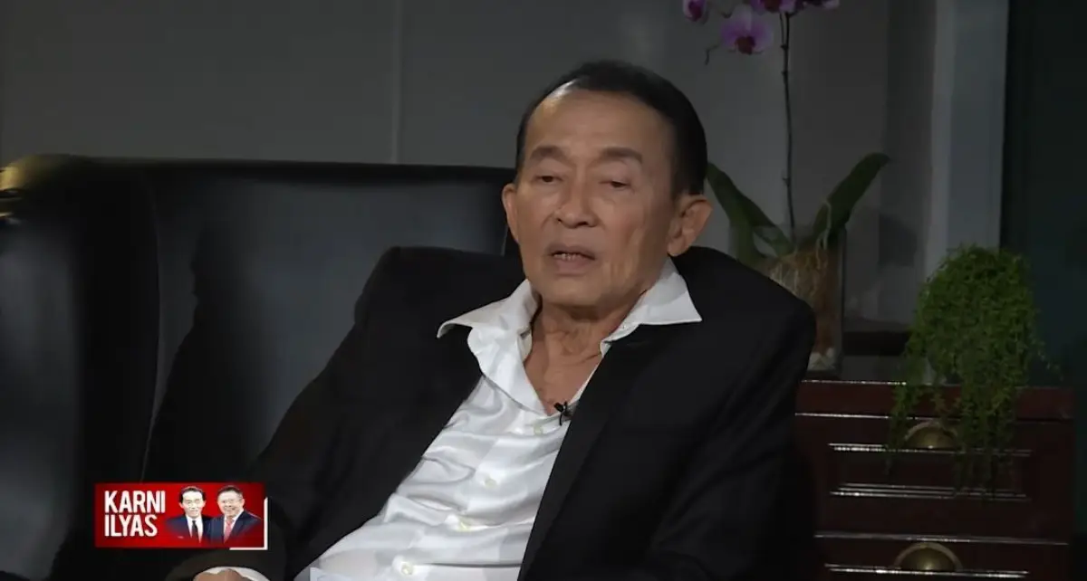 Edi Darmawan, ayah mendinang Wayan Mirna (Sumber : YouTube Karni Ilyas Club)