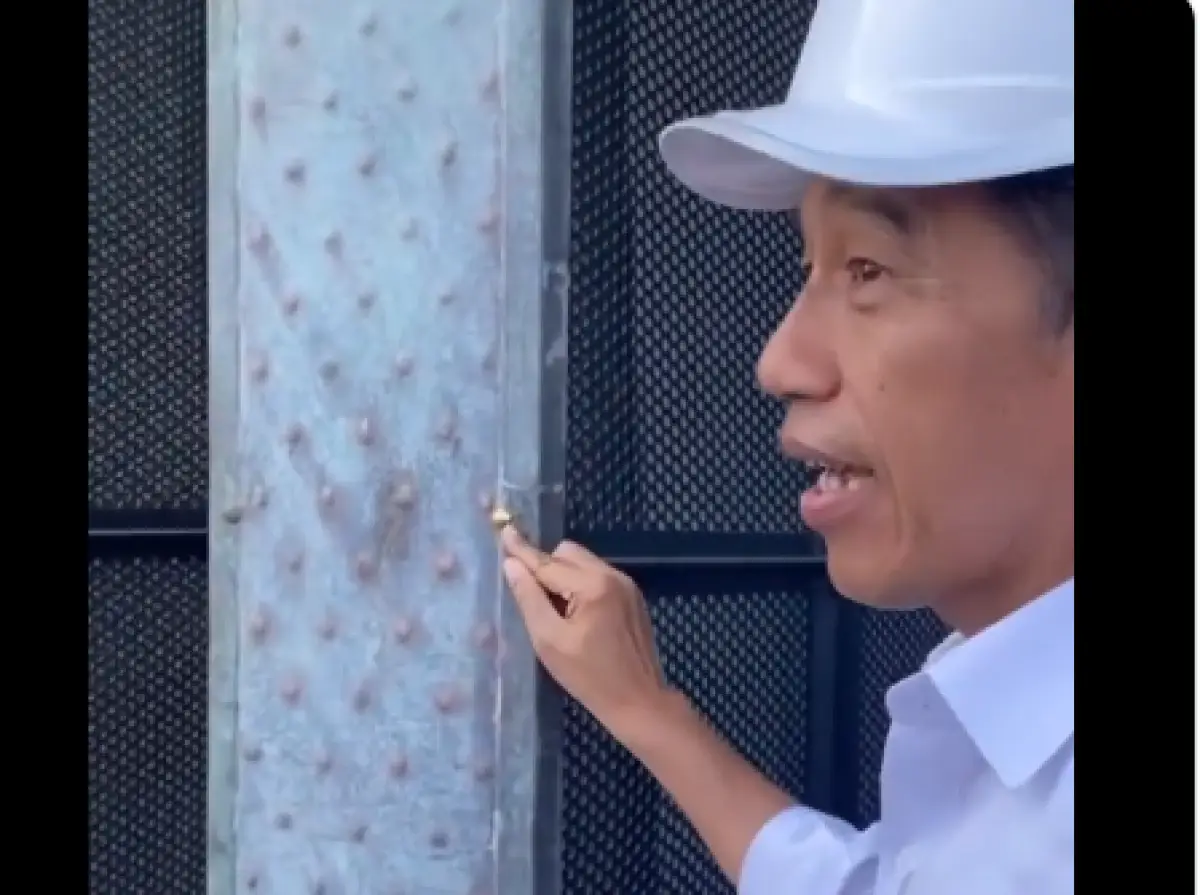 Istana Garuda IKN Dipasang Dekorasi Emas 24 Karat? Presiden Jokowi Wanti-wanti Hal Ini (Sumber : Twitter/@kegblgnunfaedah)