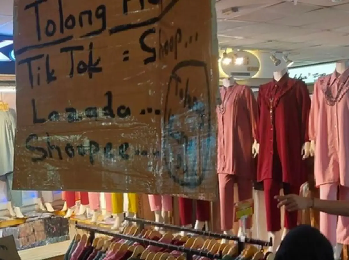 Pedagang Tanah Abang protes minta ecommerce lain ditutup (Sumber : Instagram/@faktanyagoogle)