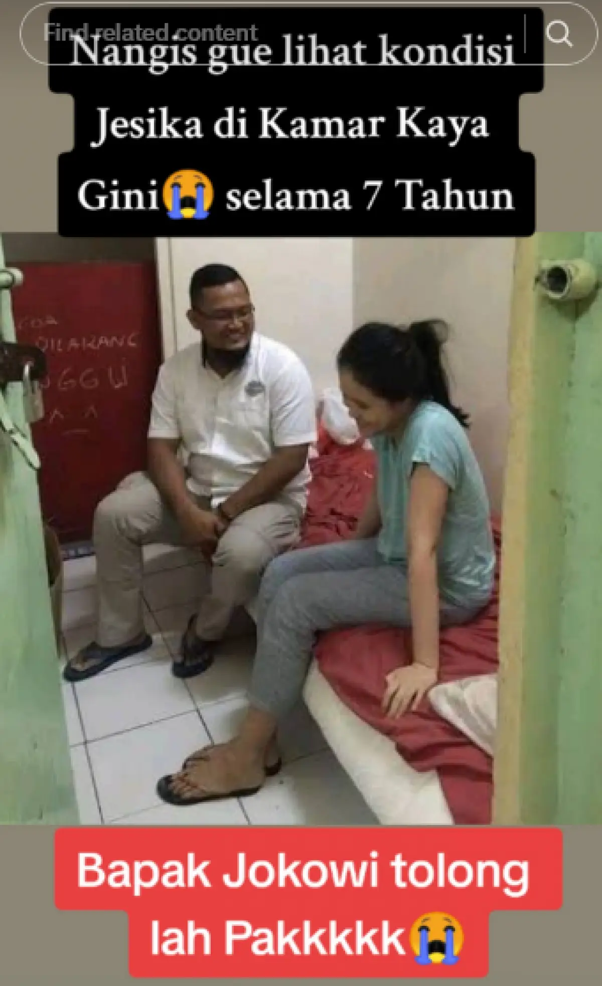 Potret Kondisi Terkini Jessica Wongso Viral, Publik Soroti Ranjang Kecil di Kamar Rutan Pondok Bambu (Sumber : TikTok/@oscarhasibuan890)