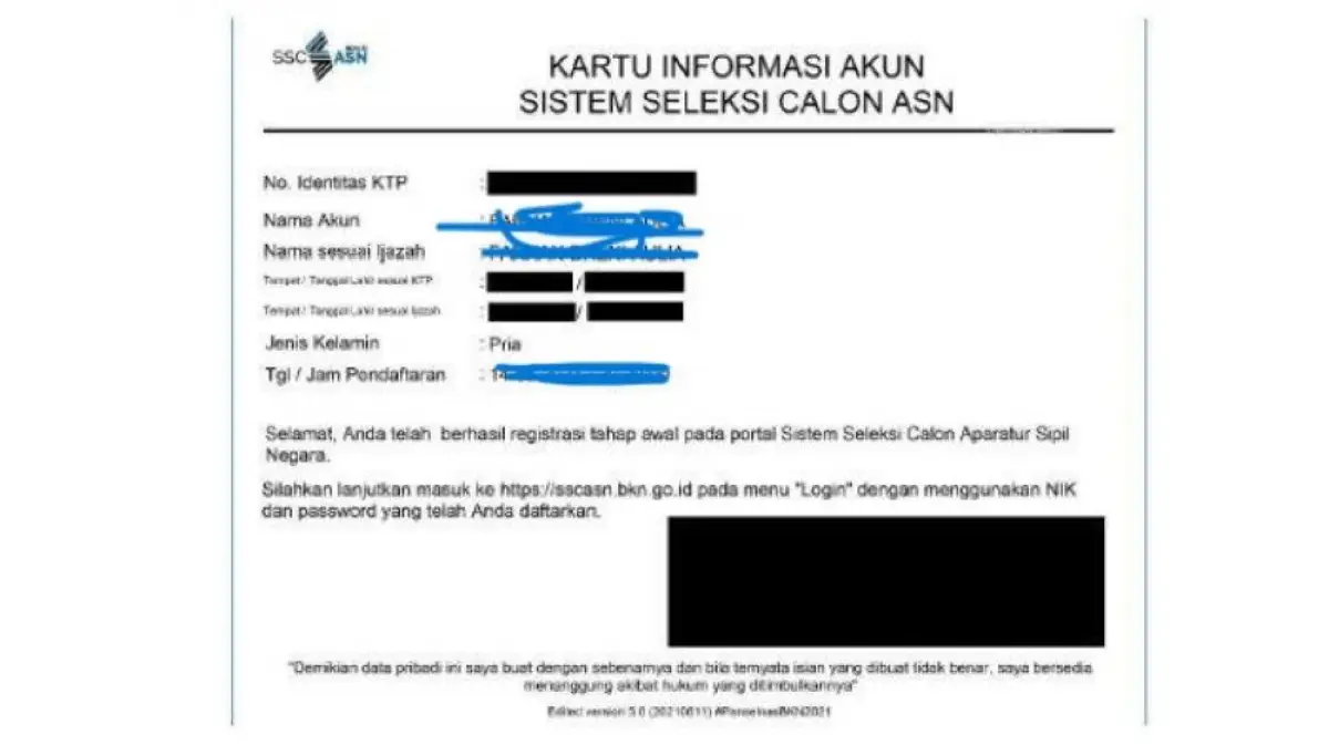 Ilustrasi cara cepat cetak Kartu Pendaftaran CPNS 2023 di sscasn.bkn.go.id mulai 12 Oktober. (Istimewa)