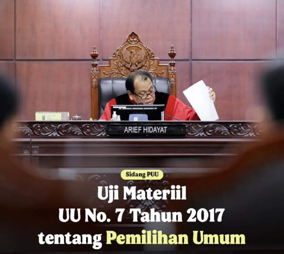 MK tolak uji materiil batas usia cawapres UU Pemilu (Sumber : instagram @mahkamahkonstitusi)