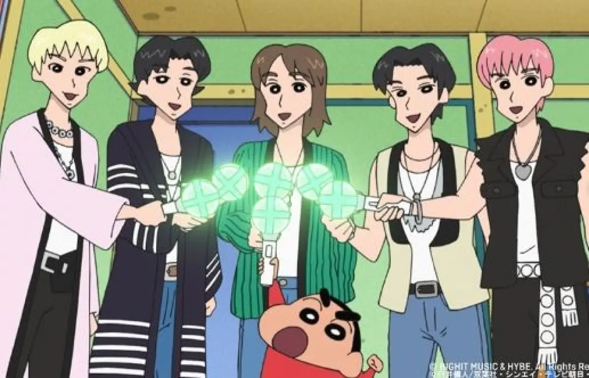TXT Bakal Muncul di Episode Terbaru Crayon Shinchan (Sumber : instagram.com/coppamagz)