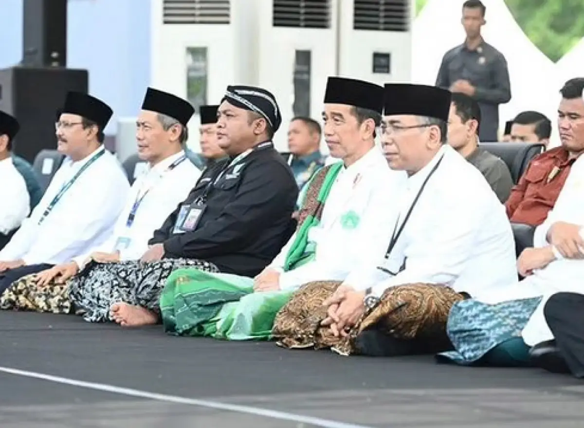 Presiden Jokowi saat menghadiri Hari Santri Nasional (Sumber : Instagram/@jokowi)