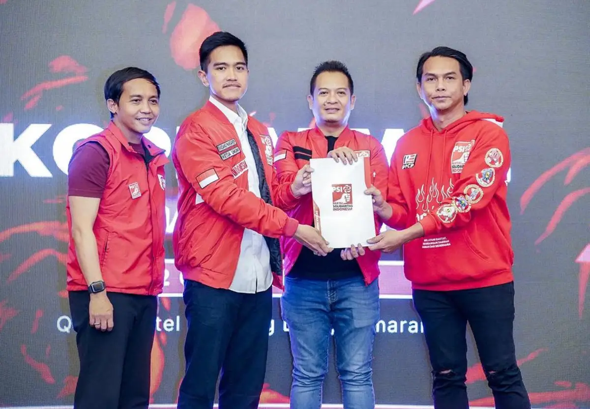 Kaesang Pangarep umumkan arah dukungan PSI di Pilpres 2024 pada minggu ini. (Sumber : Instagram/psi_id)