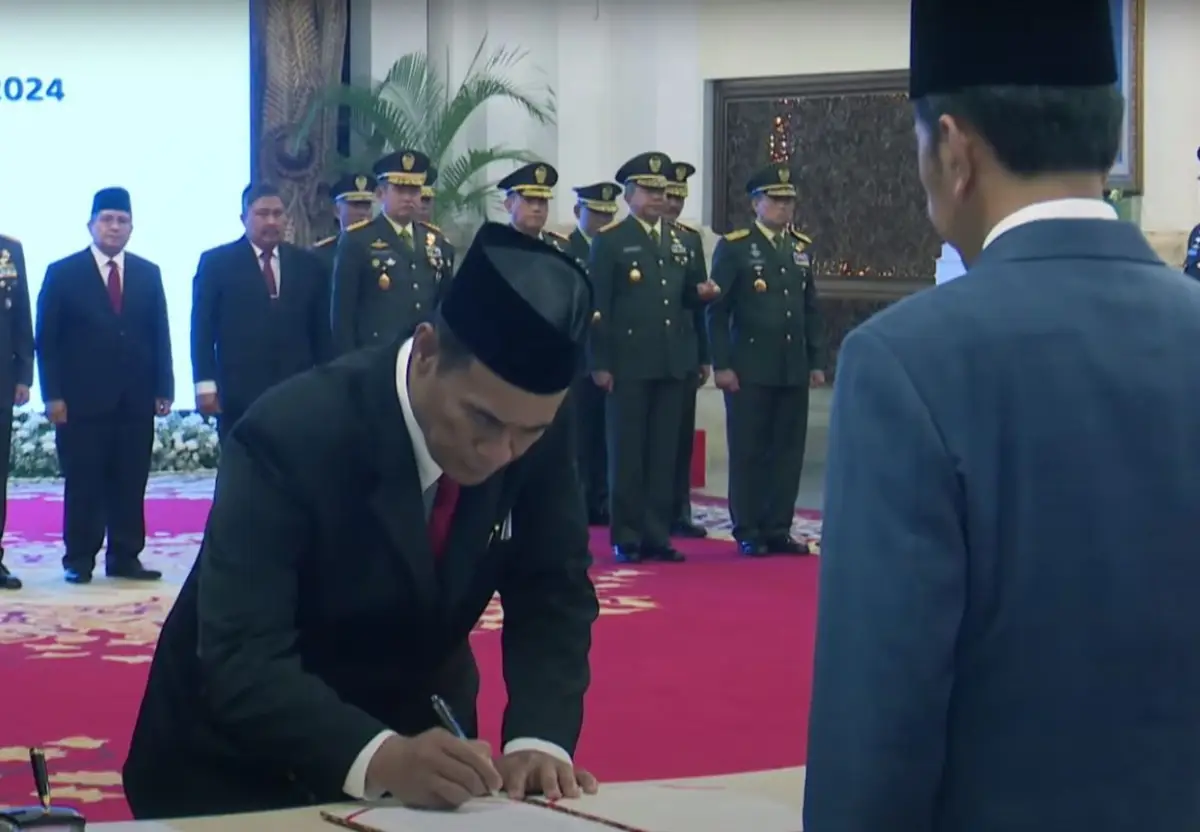 Jokowi lantik Menteri Pertanian dan KSAD. (Sumber : Sekretariat Kabinet)