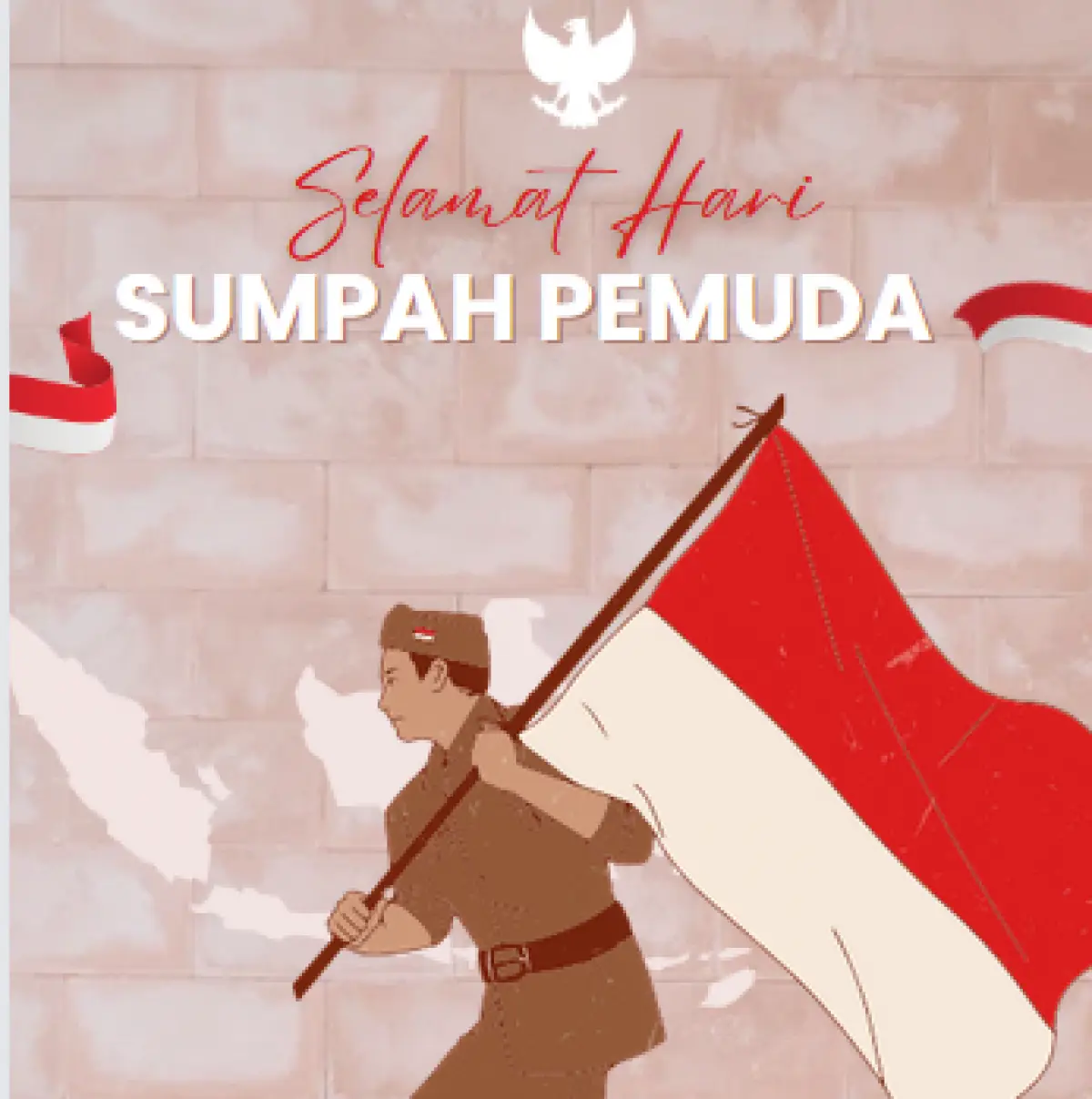 Ilustrasi peringatan Sumpah Pemuda (Sumber : Canva/Syammasafira Studio)