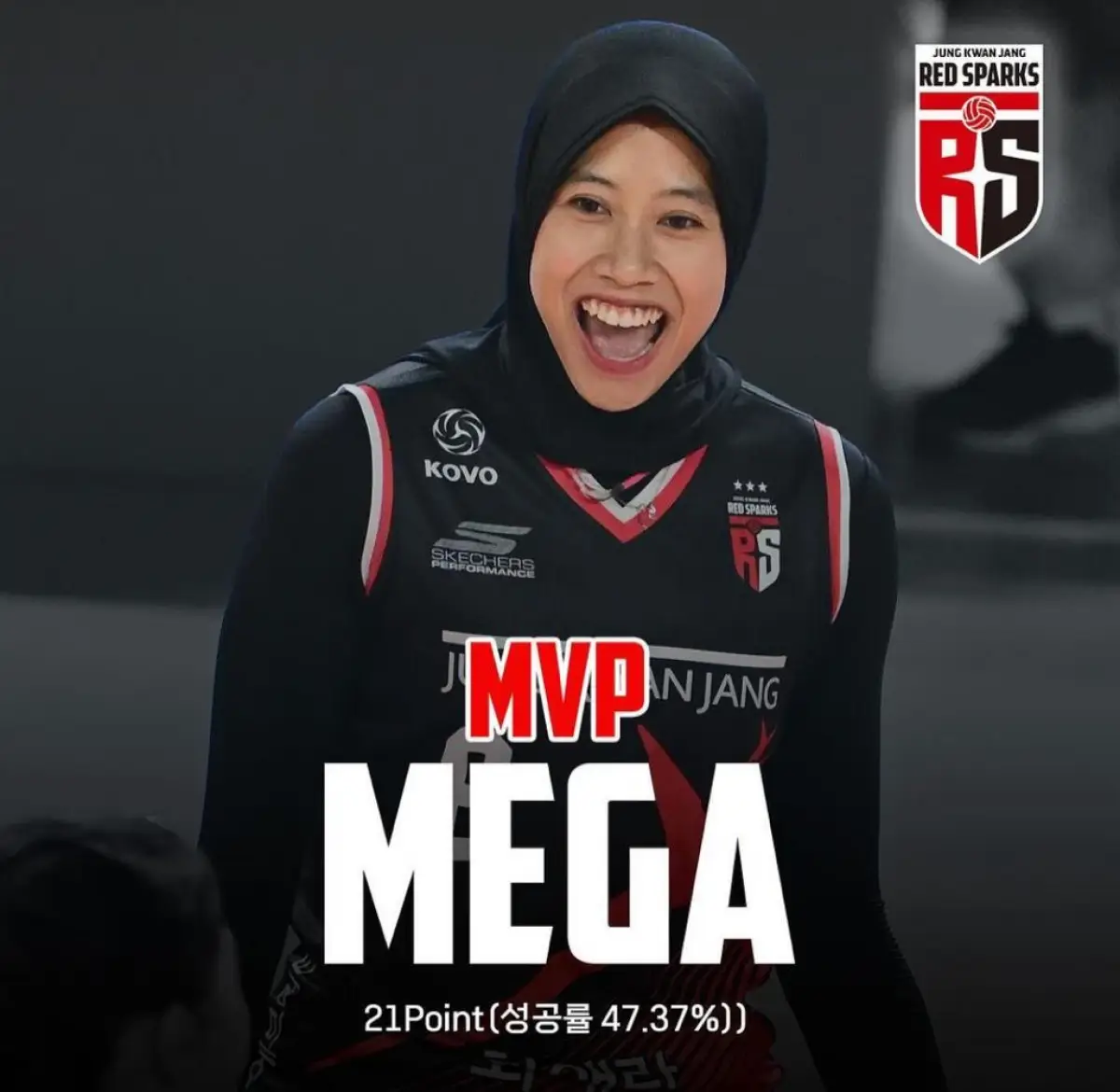 link live streaming liga voli Korea, Red Sparks tim Megawati Hangestri (Sumber : Instagram @red__sparks)