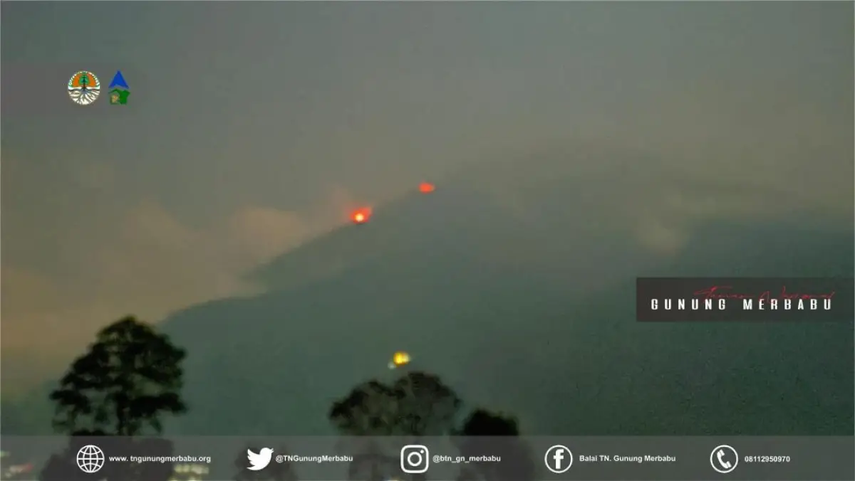 Upaya pemadaman kebakaran hutan di Gunung Merbabu akan gunakan water bombing. (Sumber : Instagram/btn_gn_merbabu)