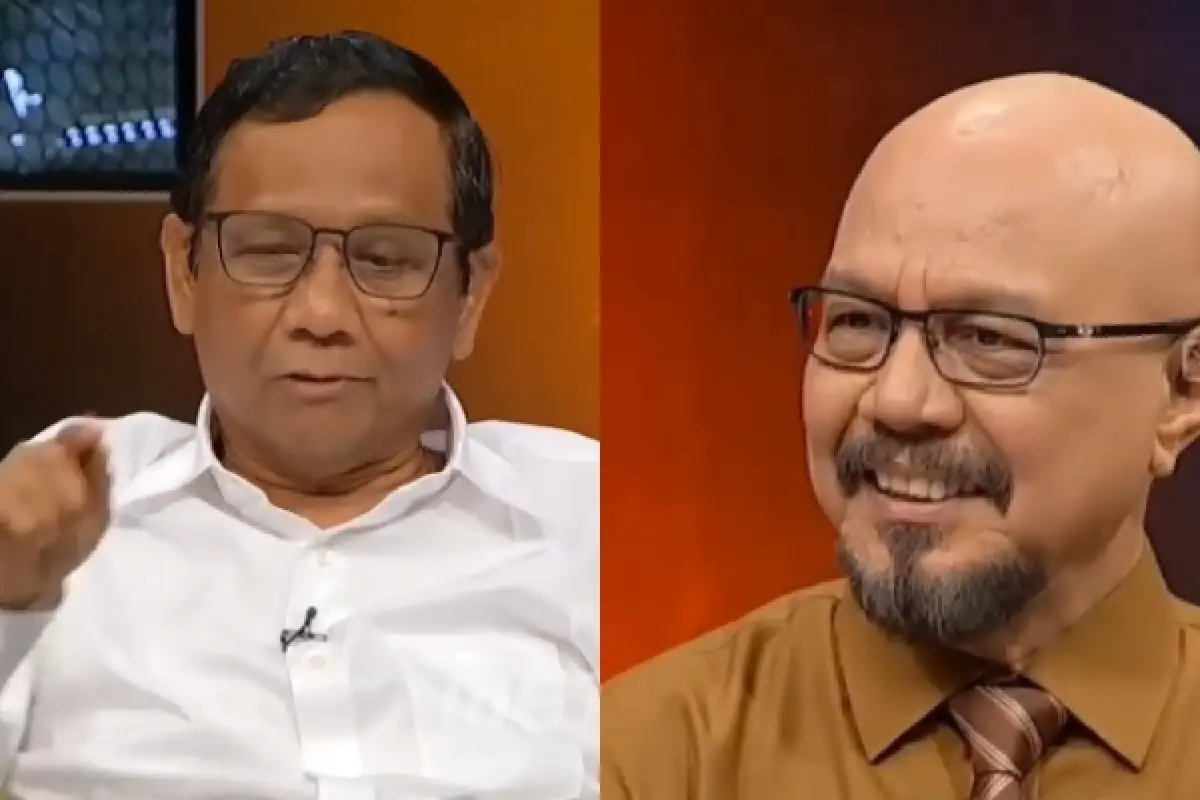 Mahfud MD emosi saat disebut Andy F Noya pertugas partai (Sumber : Instagram/@sisiterangofficial)