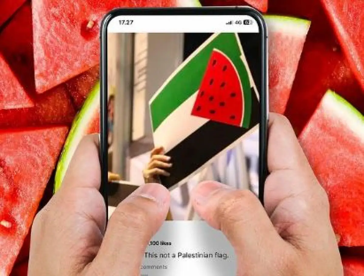 Filosofi dan sejarah penggunaan simbol semangka untuk dukung Palestina (Sumber : instagram.com/ussfeeds)