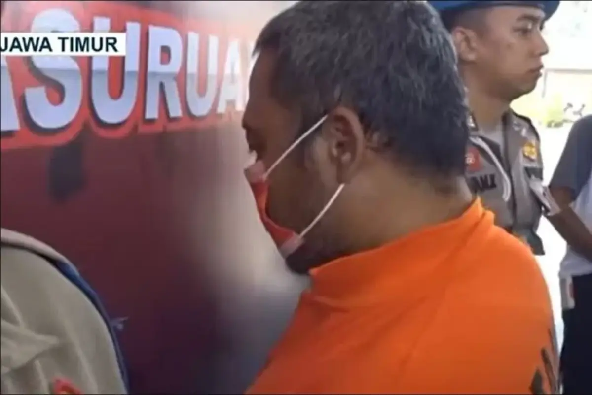 Tampang Khoiri, mertua yang bunuh menantu hamil 7 bulan di Pasuruan (Sumber : Kompas TV)