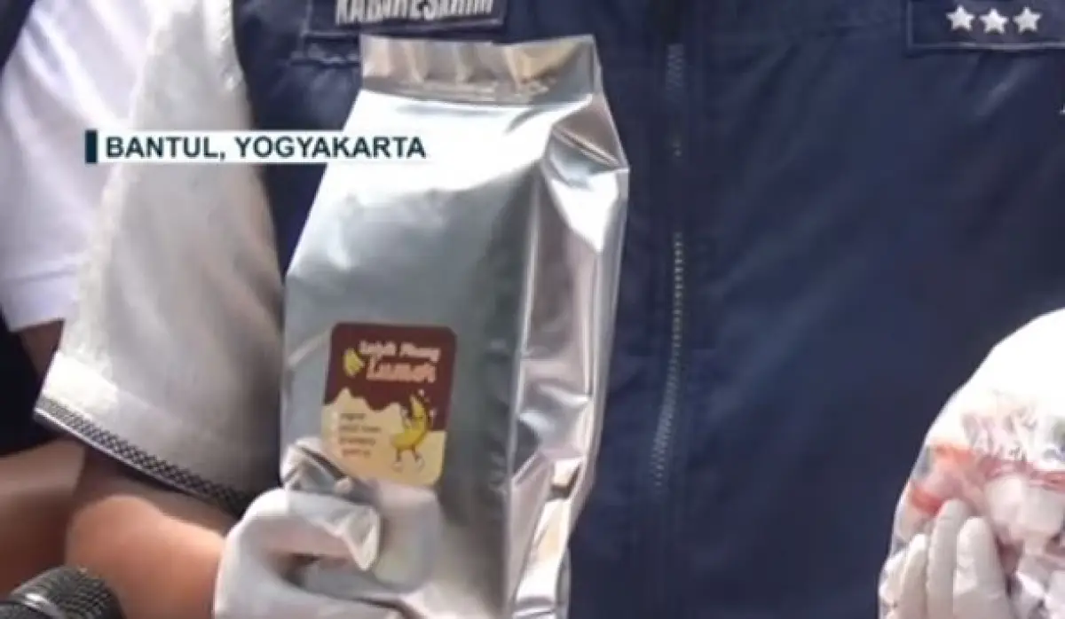 Berikut ini ciri-ciri keripik pisang narkoba diungkap Bareskrim Polri (Sumber : KompasTV)