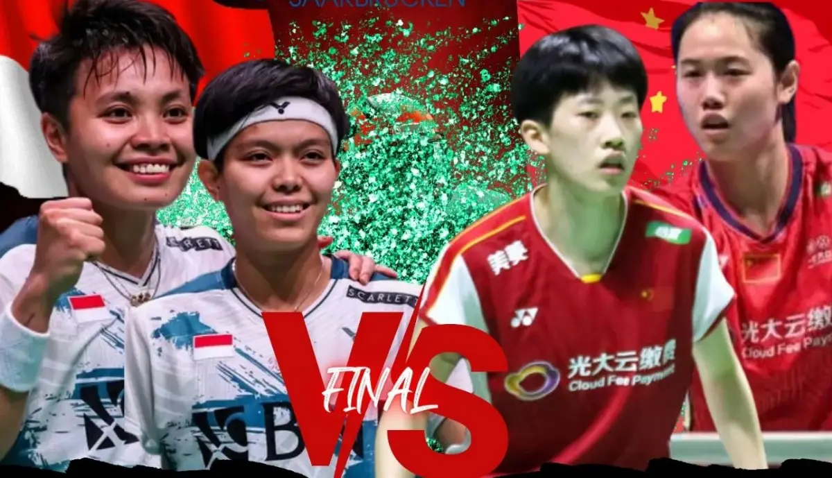 Final Hylo Open 2023, tersisa 2 wakil Indonesia yang masih akan bertanding untuk memperebutkan gelar juara, yakni Apri/Fadia dan Rehan Lisa, Minggu 5 November 2023. (Sumber : Live Badminton)
