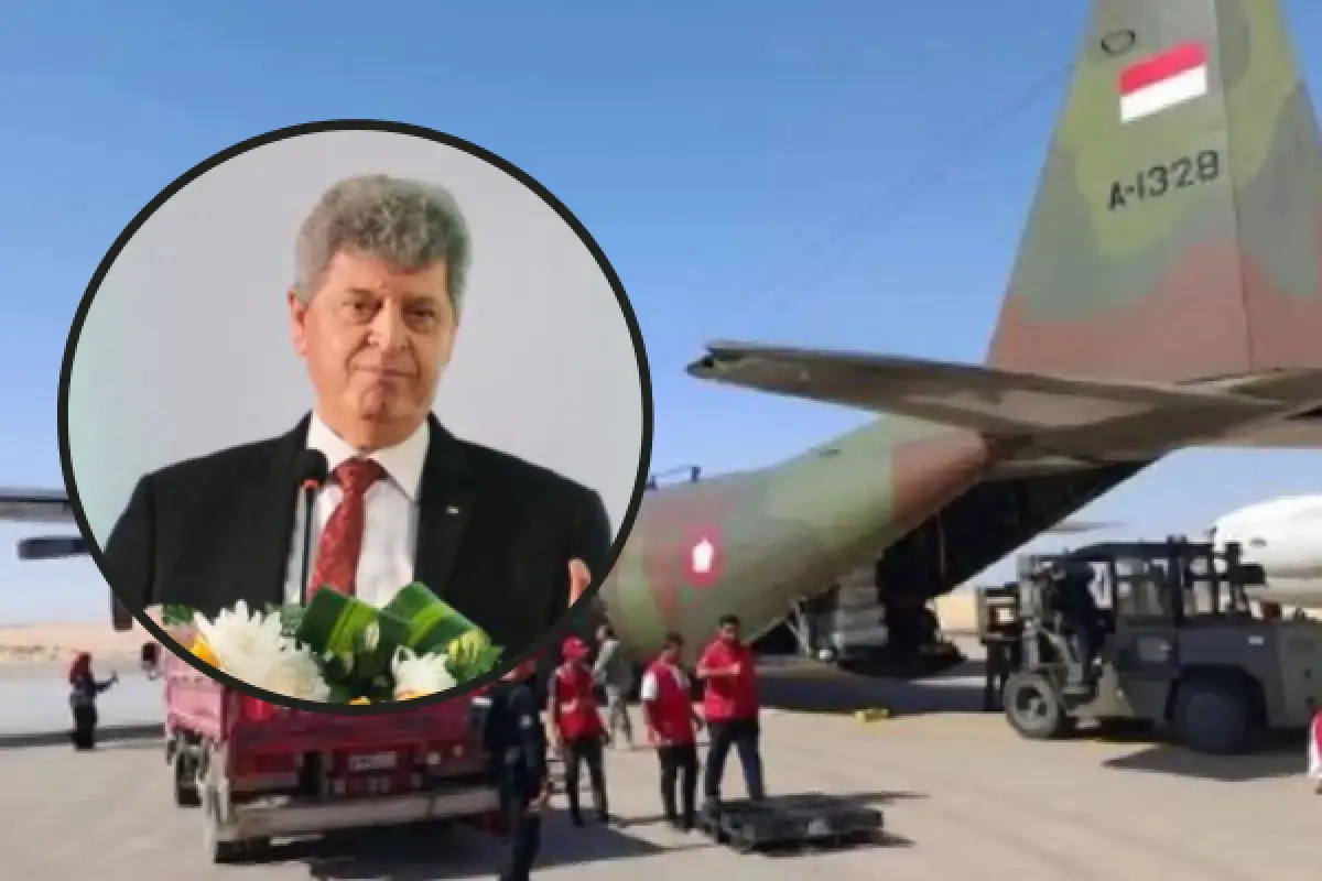 Bantuan Kemanusiaan Indonesia Belum Bisa Masuk Palestina, Masih Tertahan di Mesir dan Tunggu Izin Israel (Sumber : Kolase foto Instagram @ussfeeds & @palestineembassy.id)