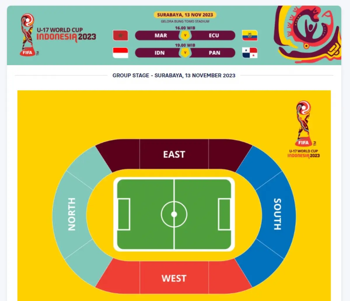 Harga tiket Indonesia vs Panama dan cara belinya dari HP di Piala Dunia U-17 2023.