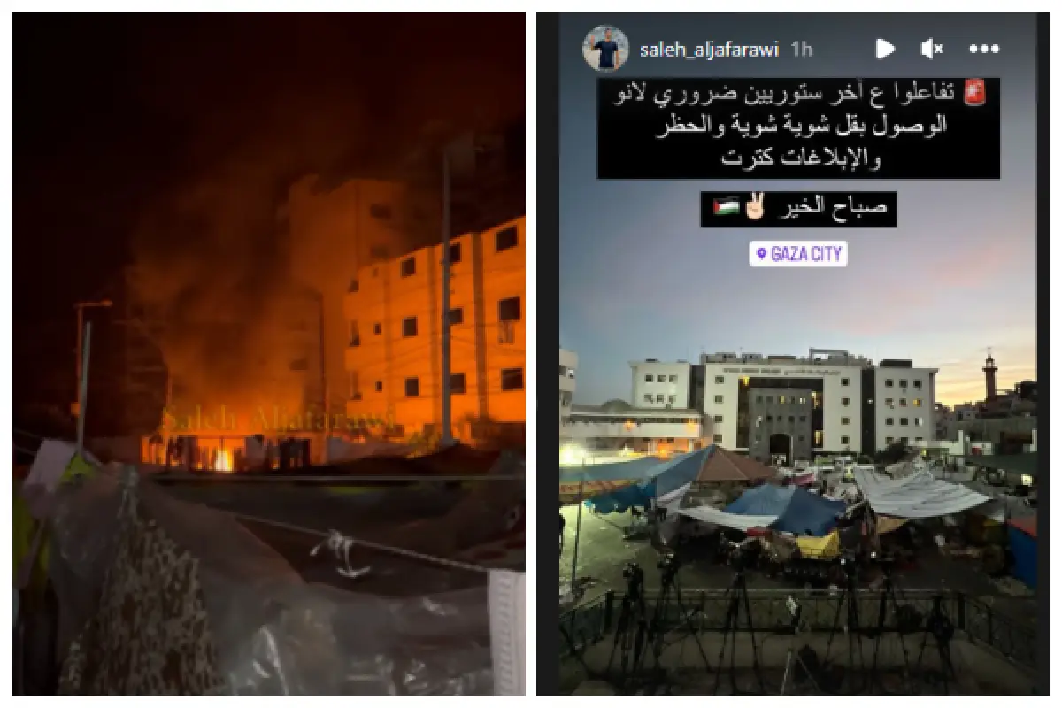 Israel kembali membombardir rumah sakit di Gaza, tuduh digunakan oleh Hamas sebagai pusat komando. (Sumber : Instagram/saleh_aljafarawi)