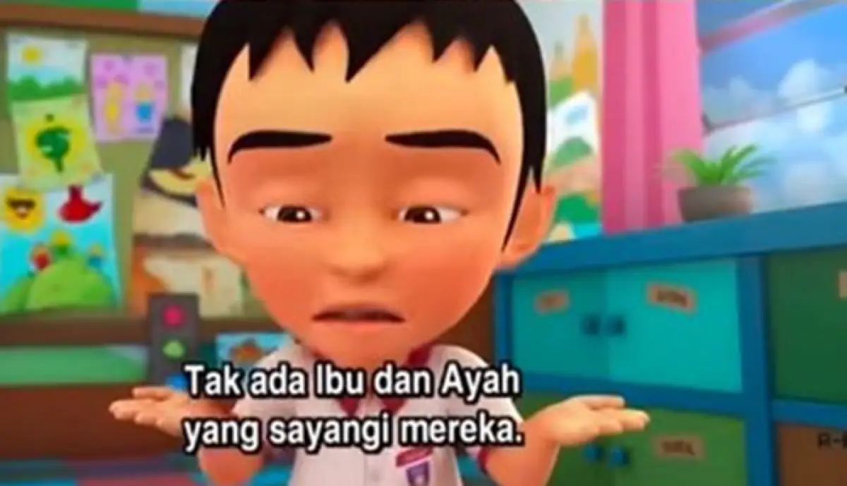 Kumpulan kalimat pedas Fizi yang sering buat sakit hati di kartun Upin & Ipin. (Sumber : MNCTV)
