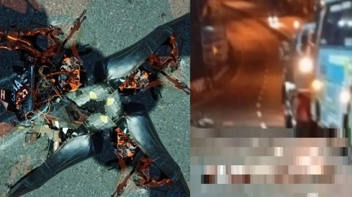 Tabrak lari terjadi di tanjarkan dekat Cimory, Jalan Soekarno Hatta, Bawen, Kabupaten Semarang, melibatkan sebuah truk dan sepeda motor, Minggu 12 November 2023 dini hari sekitar pukul 03.55 WIB. (Sumber : Instagram @smg_repostt)