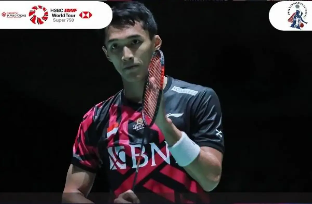Jonatan Christie kalah dari Shi Yu Qi di semifinal BWF World Tour Finals 2023 (Sumber : instagram.com/bpsibadminton.ina)