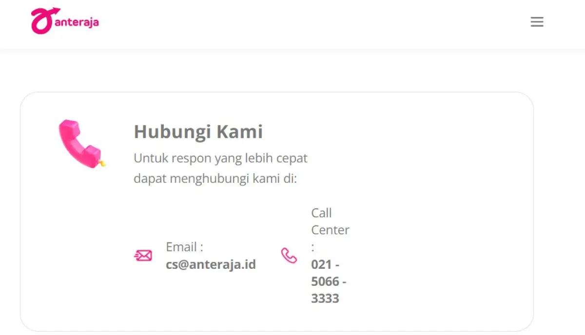 Berikut ini panduan atau cara komplain ke Anteraja saat paket tidak sampai sesuai dengan estimasi waktu.