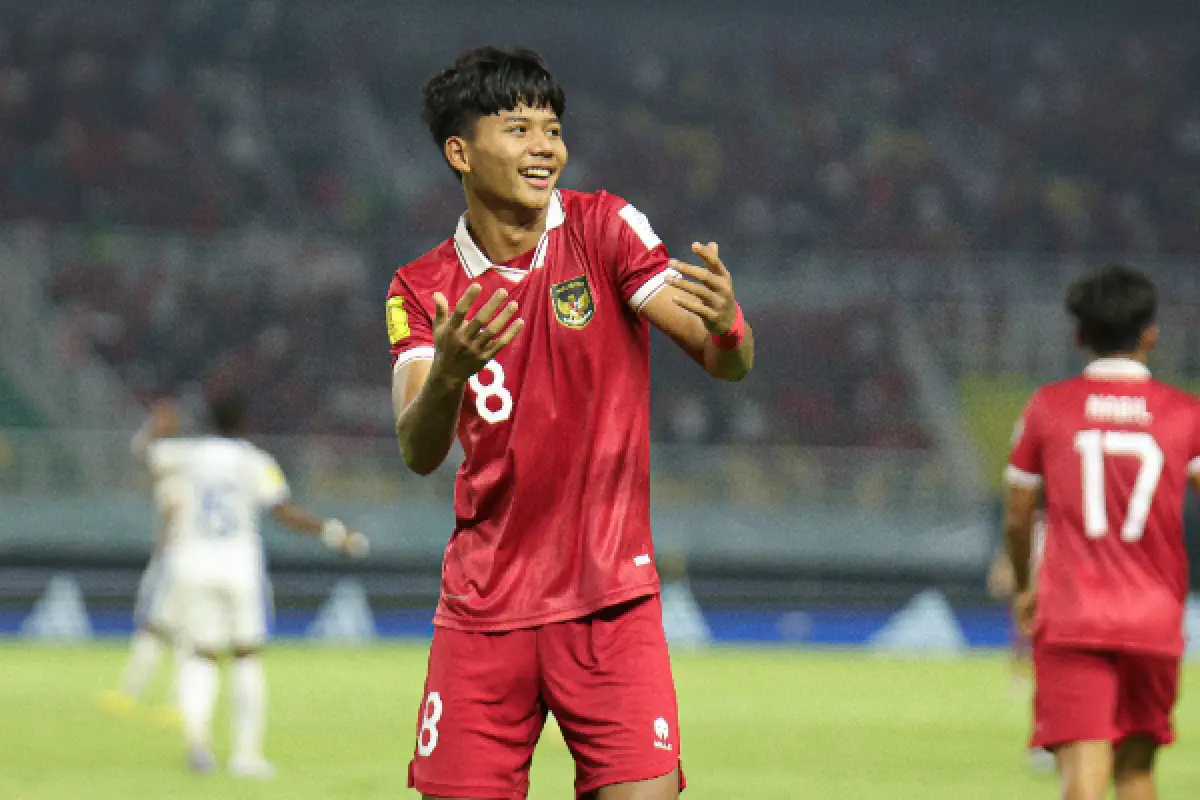 Gol Panama dicetak Oldemar Castillo pada menit 45+3, namun Timnas Indonesia U-17 membalas lewat gol Arkhan Kaka di menit ke-54. (Sumber : PSSI)